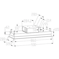 ViandPro - Aria Flush Fit Ceiling Hood 90 X 30 Black - White Glass / Stainless Steel 5 ViandPro - Aria Flush Fit Ceiling Hood 90 X 30 Black - White Glass / Stainless Steel -Home Appliances Store 51423080 3