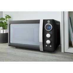 Swan Retro 800W LED Digital Microwave Black -Home Appliances Store 53434754 3