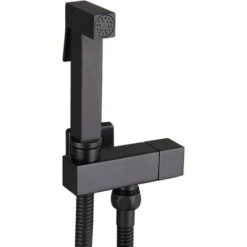 MUFF Toilet Spray Kit, Black Brass Hand Held Bidet Sprayer Bidet Sprayer Wall Mounted Toilet Sprayer Complete Kit G1/2