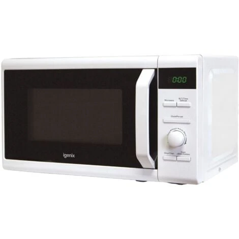 Igenix Digital Microwave, 8 Cooking Settings, 20 Litre, 800W, White - IG2096 3 Igenix Digital Microwave, 8 Cooking Settings, 20 Litre, 800W, White - IG2096 - Image 3