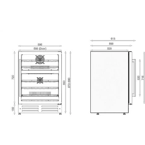 Edesa ART29643 60cm Stainless Steel Wine Cooler 3 Edesa ART29643 60cm Stainless Steel Wine Cooler - Image 3