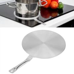 Heat Diffuser Stainless Steel Induction Diffuser Plate, Stainless Steel Heat Diffuser Converter Disk Distributing Diffuser Induction Plate For Gas/Electric Household Supply/Cooker Induction(20cm) -Home Appliances Store 61044291 4