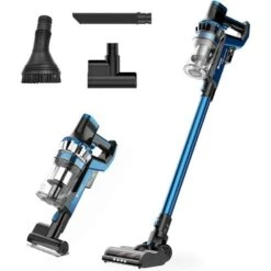 Proscenic P10 Cordless Vacuum Cleaner, 22000Pa Powerful, 4 Adjustable Suction Modes, LED Touch Screen, Removable Battery, For Hard Floor,Carpet, Pet Hair, Blue
