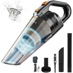 Handheld Vacuum Cleaner Cordless, HONITURE 9000Pa/120W Powerful Lightweight Portable Hand Vacuum Cleaner, 30mins Runtime, Rechargeable 3-4 Hours Fast, Low Noise, For Pet Hair,Car And Home