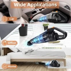 Handheld Vacuum Cleaner Cordless, HONITURE 9000Pa/120W Powerful Lightweight Portable Hand Vacuum Cleaner, 30mins Runtime, Rechargeable 3-4 Hours Fast, Low Noise, For Pet Hair,Car And Home -Home Appliances Store 63982581 3