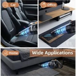 Handheld Vacuum Cleaner Cordless, HONITURE 9000Pa/120W Powerful Lightweight Portable Hand Vacuum Cleaner, 30mins Runtime, Rechargeable 3-4 Hours Fast, Low Noise, For Pet Hair,Car And Home -Home Appliances Store 63982581 4