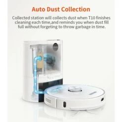 ULTENIC T10 - Robot Vacuum Cleaner With Mop - Self-empty Base - 3000Pa - Laser Navigation - Wi-Fi Connected/App Control -Home Appliances Store 64109832 5