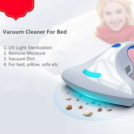 Bed Dust Mite Collector Vacuum Cleaner, Powerful UV Handheld Design Dust Mite Dust Collector For Home Mattress Anti Dust Mites Vacuum Cleaner 4 Bed Dust Mite Collector Vacuum Cleaner, Powerful UV Handheld Design Dust Mite Dust Collector For Home Mattress Anti Dust Mites Vacuum Cleaner - Image 4