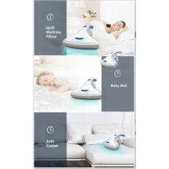 Bed Dust Mite Collector Vacuum Cleaner, Powerful UV Handheld Design Dust Mite Dust Collector For Home Mattress Anti Dust Mites Vacuum Cleaner 9 Bed Dust Mite Collector Vacuum Cleaner, Powerful UV Handheld Design Dust Mite Dust Collector For Home Mattress Anti Dust Mites Vacuum Cleaner -Home Appliances Store 64193141 5