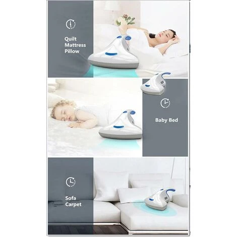 Bed Dust Mite Collector Vacuum Cleaner, Powerful UV Handheld Design Dust Mite Dust Collector For Home Mattress Anti Dust Mites Vacuum Cleaner 5 Bed Dust Mite Collector Vacuum Cleaner, Powerful UV Handheld Design Dust Mite Dust Collector For Home Mattress Anti Dust Mites Vacuum Cleaner - Image 5