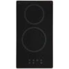 SIA CERH31BL Black 30cm 2 Burner Domino Ceramic Electric Hob With Touch Control