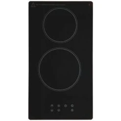 SIA CERH31BL Black 30cm 2 Burner Domino Ceramic Electric Hob With Touch Control