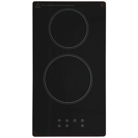 SIA CERH31BL Black 30cm 2 Burner Domino Ceramic Electric Hob With Touch Control 1 SIA CERH31BL Black 30cm 2 Burner Domino Ceramic Electric Hob With Touch Control