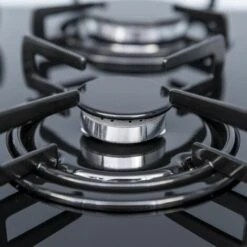 SIA GHG713BL 70cm Black 5 Burner Gas On Glass Hob With Enamel Pan Stands & FFD -Home Appliances Store 65334544 3