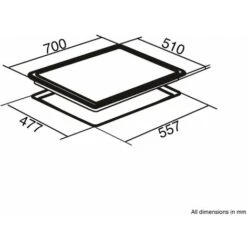 SIA GHG713BL 70cm Black 5 Burner Gas On Glass Hob With Enamel Pan Stands & FFD -Home Appliances Store 65334544 4