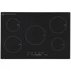 SIA INDH75BL 75cm Black Touch Control 5 Zone Induction Hob With Child Lock