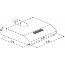 SIA VSR60BL 60cm Black Slim Visor Cooker Hood Kitchen Extractor Fan -Home Appliances Store 65334600 4