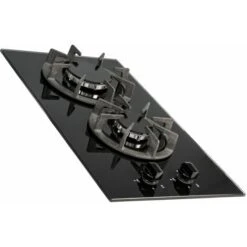 SIA BGH30BL 30cm Black Gas On Glass Domino Hob Cast Iron Supports LPG Kit -Home Appliances Store 65334642 5