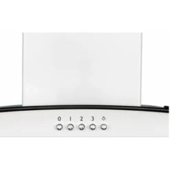 SIA CGH60WH 60cm White Curved Glass Chimney Cooker Hood Kitchen Extractor Fan -Home Appliances Store 65334648 5