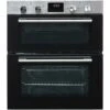 SIA DO111SS 60cm Stainless Steel Built Under Electric Double True Fan Oven