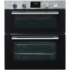 SIA DO111SS 60cm Stainless Steel Built Under Electric Double True Fan Oven