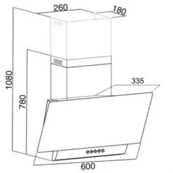 SIA EAG61WH 60cm White Angled Chimney Cooker Hood Kitchen Extractor Fan 8 SIA EAG61WH 60cm White Angled Chimney Cooker Hood Kitchen Extractor Fan -Home Appliances Store 65334659 4