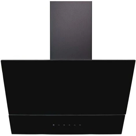 60cm Black Angled Cooker Hood With Sliding Glass Panel - SIA AGTC60BL 2 60cm Black Angled Cooker Hood With Sliding Glass Panel - SIA AGTC60BL - Image 2