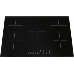 SIA CERH75BL 75cm Black 5 Zone Frameless Touch Control Electric Ceramic Hob