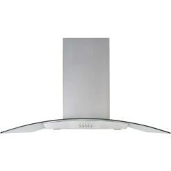 90cm Island Cooker Hood Kitchen Extractor Fan In Stainless Steel - SIA ICH90SS