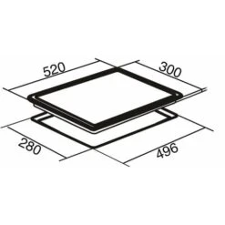 SIA CERH30BL 30cm 2 Burner Domino Ceramic Electric Hob In Black, Knob Control -Home Appliances Store 65334750 4