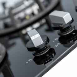 SIA R8 70cm Black 5 Burner Gas On Glass Hob With Cast Iron Pan Stands -Home Appliances Store 65334755 3