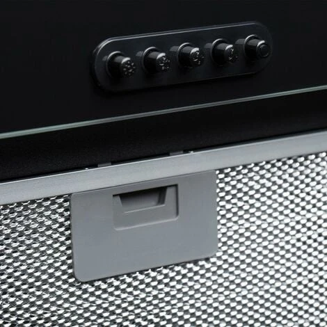 SIA UCG52BL 52cm Black Glass Built In Under Canopy Kitchen Cupboard Cooker Hood 3 SIA UCG52BL 52cm Black Glass Built In Under Canopy Kitchen Cupboard Cooker Hood - Image 3