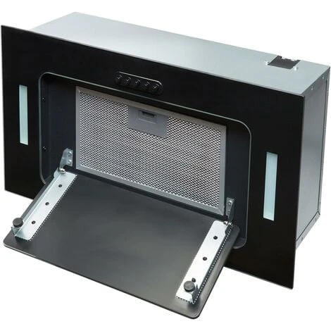 SIA UCG52BL 52cm Black Glass Built In Under Canopy Kitchen Cupboard Cooker Hood 4 SIA UCG52BL 52cm Black Glass Built In Under Canopy Kitchen Cupboard Cooker Hood - Image 4