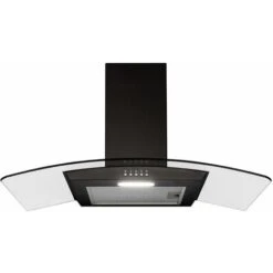 SIA CGH80BL 80cm Curved Glass Chimney Cooker Hood Extractor Fan In Black -Home Appliances Store 65334765 5