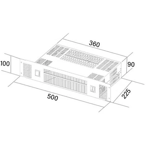 SIA PLH1 2kW Stainless Steel Slimline Electric Kitchen Plinth Heater 4 SIA PLH1 2kW Stainless Steel Slimline Electric Kitchen Plinth Heater - Image 4