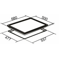 SIA SSG702SS 70cm 5 Burner Gas Hob In Stainless Steel With Enamel Pan Stands -Home Appliances Store 65334798 4