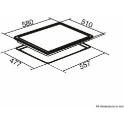 SIA R7 60cm Black 4 Burner Gas On Glass Kitchen Hob With Cast Iron Pan Stands 8 SIA R7 60cm Black 4 Burner Gas On Glass Kitchen Hob With Cast Iron Pan Stands -Home Appliances Store 65334799 4