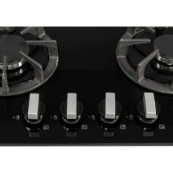 SIA R7 60cm Black 4 Burner Gas On Glass Kitchen Hob With Cast Iron Pan Stands 9 SIA R7 60cm Black 4 Burner Gas On Glass Kitchen Hob With Cast Iron Pan Stands -Home Appliances Store 65334799 5