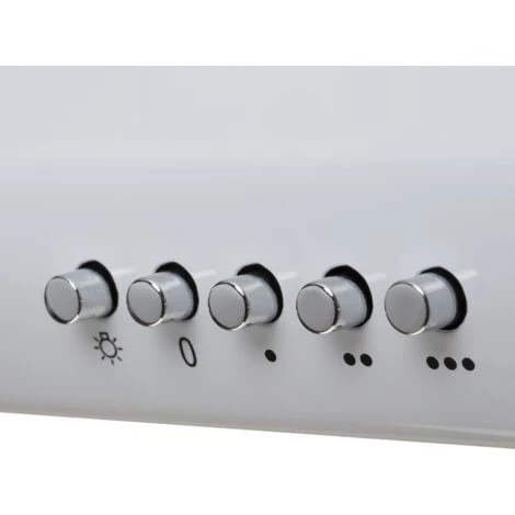 SIA STE50WH 50cm White Slimline Visor Cooker Hood Kitchen Extractor Fan 5 SIA STE50WH 50cm White Slimline Visor Cooker Hood Kitchen Extractor Fan - Image 5