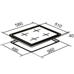 SIA CERH60BL 60cm 4 Zone Touch Control Electric Ceramic Hob In Black 8 SIA CERH60BL 60cm 4 Zone Touch Control Electric Ceramic Hob In Black -Home Appliances Store 65334825 4