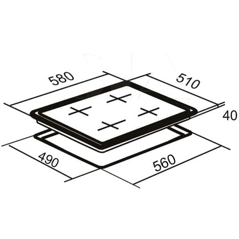 SIA CERH60BL 60cm 4 Zone Touch Control Electric Ceramic Hob In Black 4 SIA CERH60BL 60cm 4 Zone Touch Control Electric Ceramic Hob In Black - Image 4