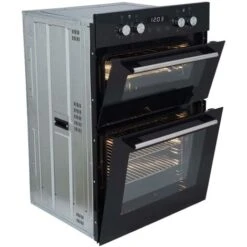 SIA DO102 60cm Black Built In Double Electric True Fan Oven With Digital Timer -Home Appliances Store 65334829 4