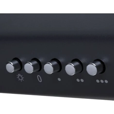 SIA STE50BL 50cm Black Slimline Visor Cooker Hood Kitchen Extractor Fan 4 SIA STE50BL 50cm Black Slimline Visor Cooker Hood Kitchen Extractor Fan - Image 4