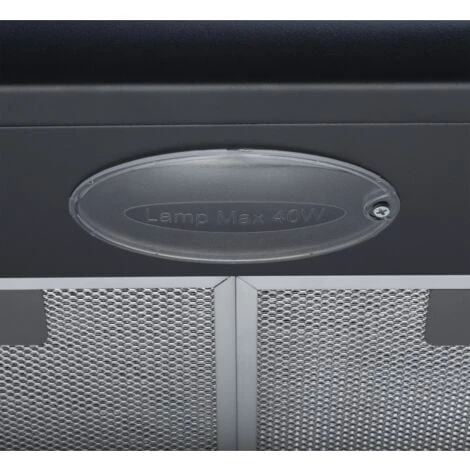 SIA STE50BL 50cm Black Slimline Visor Cooker Hood Kitchen Extractor Fan 5 SIA STE50BL 50cm Black Slimline Visor Cooker Hood Kitchen Extractor Fan - Image 5