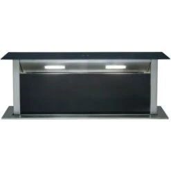 SIA DD90BL 90cm Black Touch Control Downdraft Kitchen Cooker Hood Extractor Fan