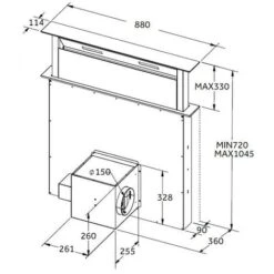 SIA DD90BL 90cm Black Touch Control Downdraft Kitchen Cooker Hood Extractor Fan -Home Appliances Store 65334840 5