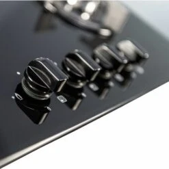 SIA GHG603BL 60cm Black 4 Burner Gas On Glass Hob With Cast Iron Pan Stands -Home Appliances Store 65334854 3