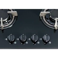 SIA GHG603BL 60cm Black 4 Burner Gas On Glass Hob With Cast Iron Pan Stands -Home Appliances Store 65334854 5