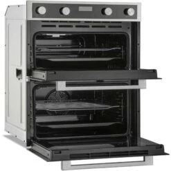 60cm Black Built Under Double Electric Fan Oven 85L - Montpellier DO3550UB -Home Appliances Store 65334857 3