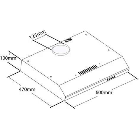 SIA STH60SS 60cm Stainless Steel Slimline Visor Cooker Hood Kitchen Extractor 4 SIA STH60SS 60cm Stainless Steel Slimline Visor Cooker Hood Kitchen Extractor - Image 4